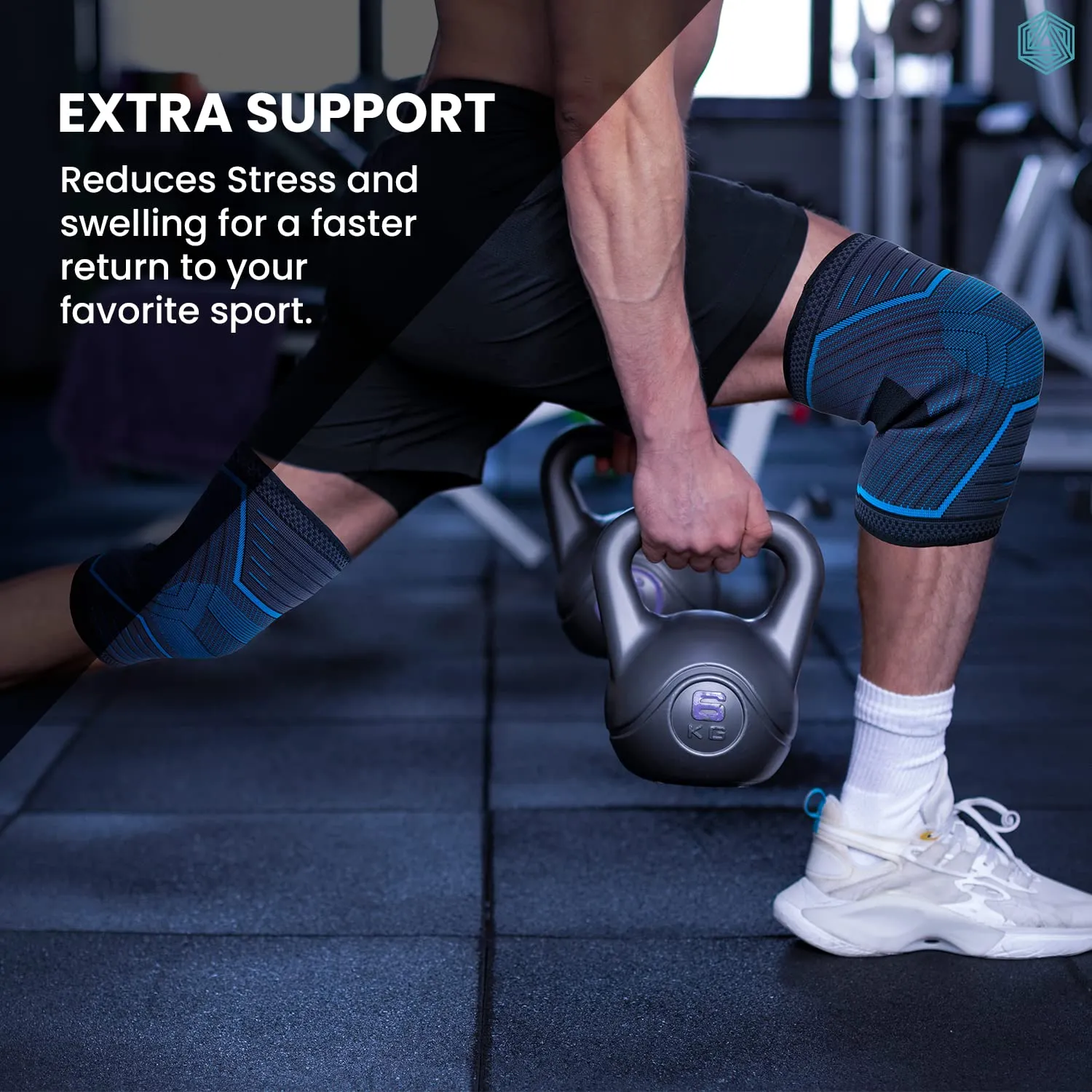 Boldfit Knee Caps For Women & Men Knee Support For Men Gym Knee Cap For Men Knee Pain Relief Products Knee Support For Women Knee Brace For Knee Pain Knee Pad Knee Guard Knee Band Knee Belt - L