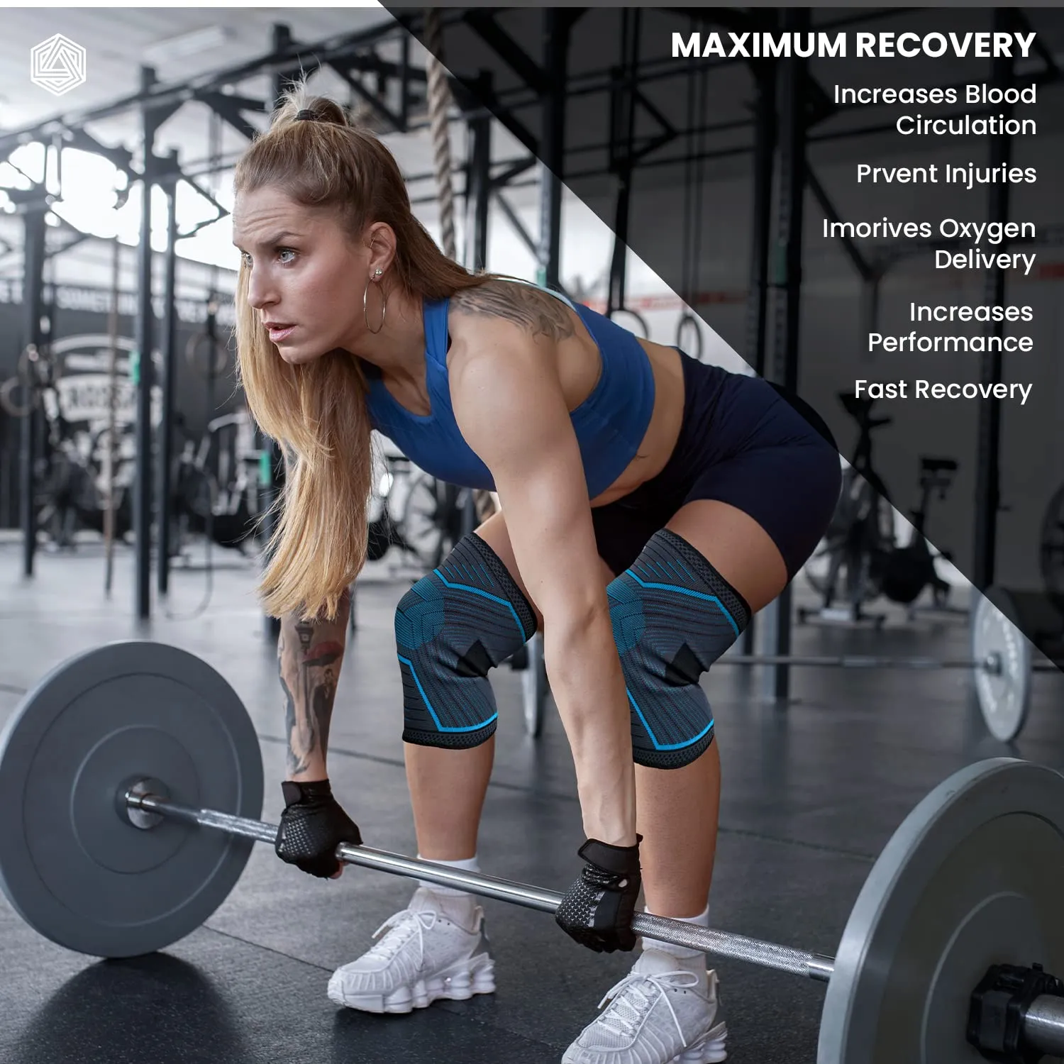 Boldfit Knee Caps For Women & Men Knee Support For Men Gym Knee Cap For Men Knee Pain Relief Products Knee Support For Women Knee Brace For Knee Pain Knee Pad Knee Guard Knee Band Knee Belt - L